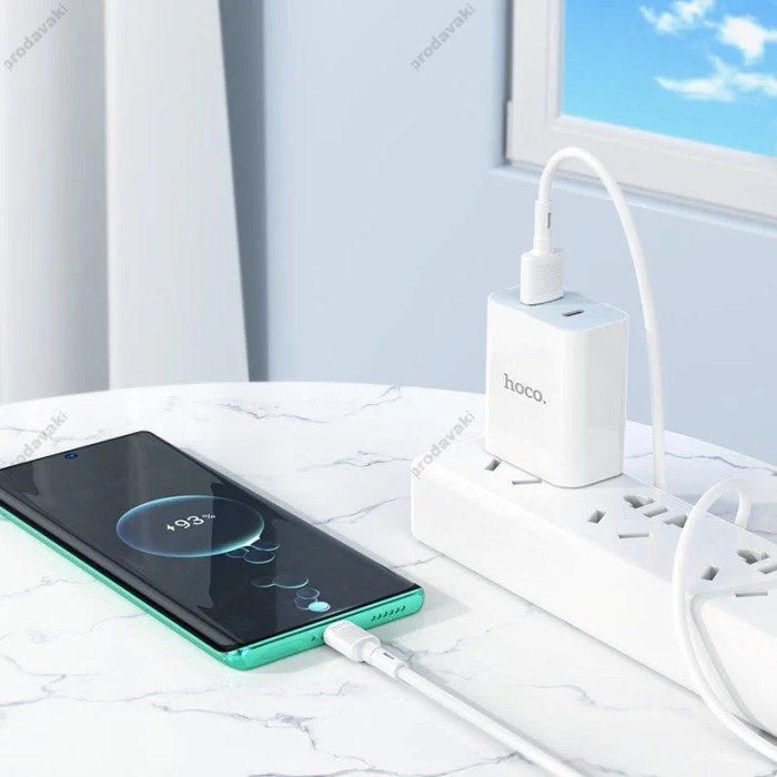 Кабель HOCO X83 Victory charging data cable USB to Type-C 3A 1m White