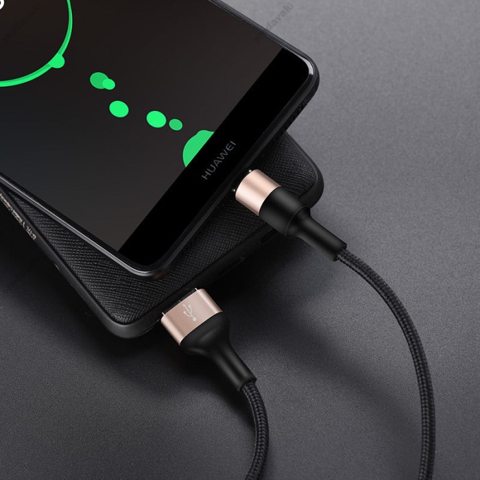 Кабель HOCO X26 Xpress Charging USB to Type-C 2A 1m Black-gold