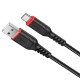 Кабель Hoco X59 Victory charging data cable USB to Type-C 3A 1m Black
