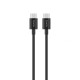 Кабель HOCO X23 Skilled charging data cable Type-C to Type-C 60W 3A 1m Black
