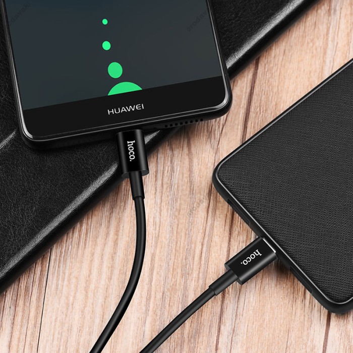 Кабель HOCO X23 Skilled charging data cable Type-C to Type-C 60W 3A 1m Black
