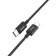 Кабель HOCO X23 Skilled charging data cable Type-C to Type-C 60W 3A 1m Black