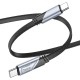 Кабель HOCO U119 Machine charging data cable Type-C to Type-C 60W 3A 1.2m Black