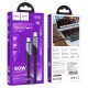 Кабель HOCO U119 Machine charging data cable Type-C to Type-C 60W 3A 1.2m Black
