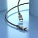 Кабель HOCO X109 Energy silicone charging data cable Type-C to Type-C 60W 3A 2m Black