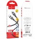 Кабель HOCO X109 Energy silicone charging data cable Type-C to Type-C 60W 3A 2m Black