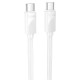 Кабель HOCO X114 Energy charging data cable Type-C to Type-C 60W 3A 1m White