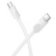 Кабель HOCO X114 Energy charging data cable Type-C to Type-C 60W 3A 1m White