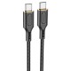 Кабель HOCO X95 Goldentop charging data cable Type-C to Type-C 60W 3A 1m Black