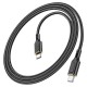 Кабель HOCO X95 Goldentop charging data cable Type-C to Type-C 60W 3A 1m Black