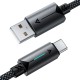Кабель ACEFAST C19-04 fast charging data cable USB to Type-C 3A 1.2m Black