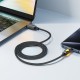 Кабель ACEFAST C21-04 fantasy color series braided charging data cable USB to Type-C 3A 1.2m Black