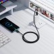 Кабель HOCO U146 Mundo charging data cable USB to Type-C 36W 3A 1.2m Black