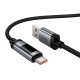 Кабель HOCO U148 Lord digital display charging data cable USB to Type-C 100W 5A 1.2m Black