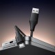 Кабель HOCO X124 Bien silicone charging data cable USB to Type-C 3A 1m Black