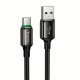 Кабель HOCO X127 Exceed charging data cable USB to Type-C 36W 3A 1m Black