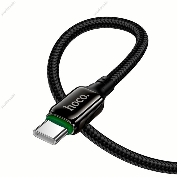 Кабель HOCO X127 Exceed charging data cable USB to Type-C 36W 3A 1m Black
