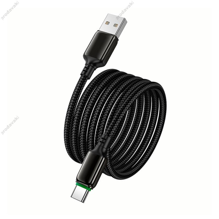 Кабель HOCO X127 Exceed charging data cable USB to Type-C 36W 3A 1m Black