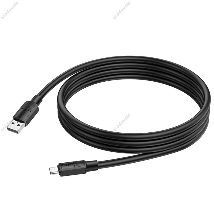 Кабель HOCO X84 Solid charging data cable USB to Type-C 3A 1m Black