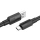 Кабель HOCO X84 Solid charging data cable USB to Type-C 3A 1m Black