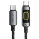 Кабель ACEFAST C21-03 fantasy color series braided Charging data cable Type-C to Type-C 60W 3A 1.2m Black