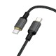 Кабель HOCO X128 Benefit charging data cable Type-C to Type-C 60W 3A 1m Black