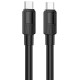 Кабель HOCO X84 Solid charging data cable Type-C to Type-C 60W 3A 1m Black