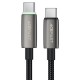 Кабель ACEFAST C23-03 intelligent power-off charging data cable Type-C to Type-C 60W 3A 1.2m Black