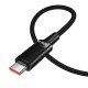 Кабель HOCO U153 Extreme PD multi-protocol charging cable Type-C to Type-C 100W 5A 1.2m Black