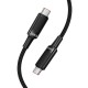 Кабель HOCO U153 Extreme PD multi-protocol charging cable Type-C to Type-C 100W 5A 1.2m Black