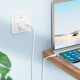 Кабель HOCO X88 Gratified charging data cable Type-C to Type-C 60W 3A 1m White