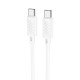 Кабель HOCO X88 Gratified charging data cable Type-C to Type-C 60W 3A 1m White