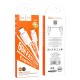 Кабель HOCO X88 Gratified charging data cable Type-C to Type-C 60W 3A 1m White