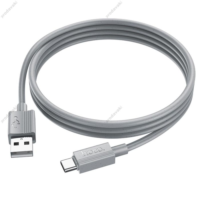 Кабель HOCO X107 Favor charging data cable USB to Type-C 3A 1m Grey