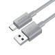 Кабель HOCO X107 Favor charging data cable USB to Type-C 3A 1m Grey