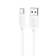Кабель HOCO X88 Gratified charging data cable USB to Type-C 3A 1m White