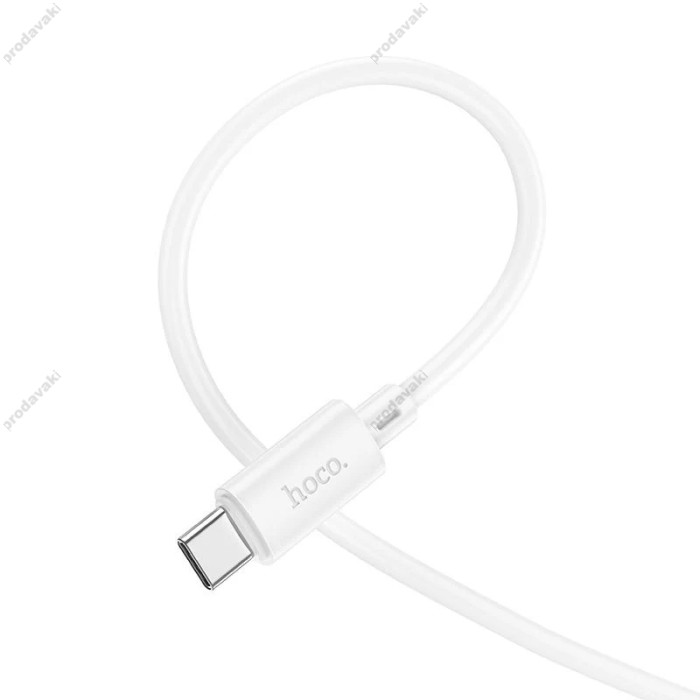 Кабель HOCO X88 Gratified charging data cable USB to Type-C 3A 1m White