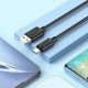 Кабель HOCO X88 Gratified charging data cable USB to Type-C 3A 2m Black
