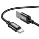 Кабель HOCO X89 Wind charging data cable USB to Type-C 3A 1m Black