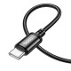 Кабель HOCO X89 Wind charging data cable USB to Type-C 3A 1m Black