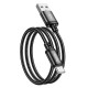 Кабель HOCO X89 Wind charging data cable USB to Type-C 3A 1m Black