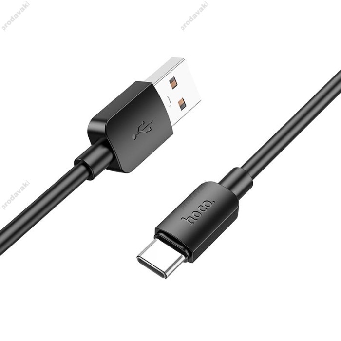 Кабель HOCO X96 Hyper charging data cable USB to Type-C 27W 3A 1m Black