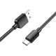 Кабель HOCO X96 Hyper charging data cable USB to Type-C 27W 3A 1m Black