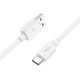 Кабель HOCO X96 Hyper charging data cable USB to Type-C 27W 3A 1m White