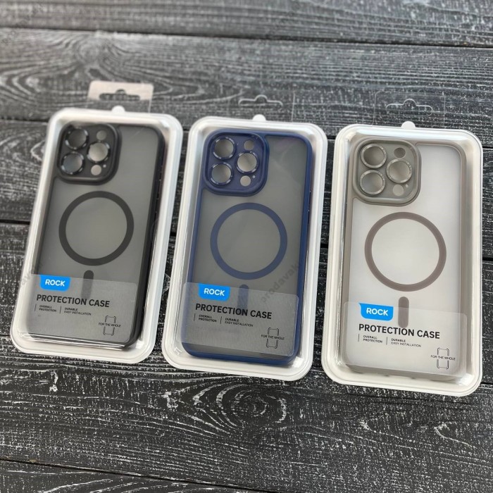 Чохол накладка ROCK Guard Touch Series with Magsafe (Anti-drop Lens) for iPhone 16 Plus Grey