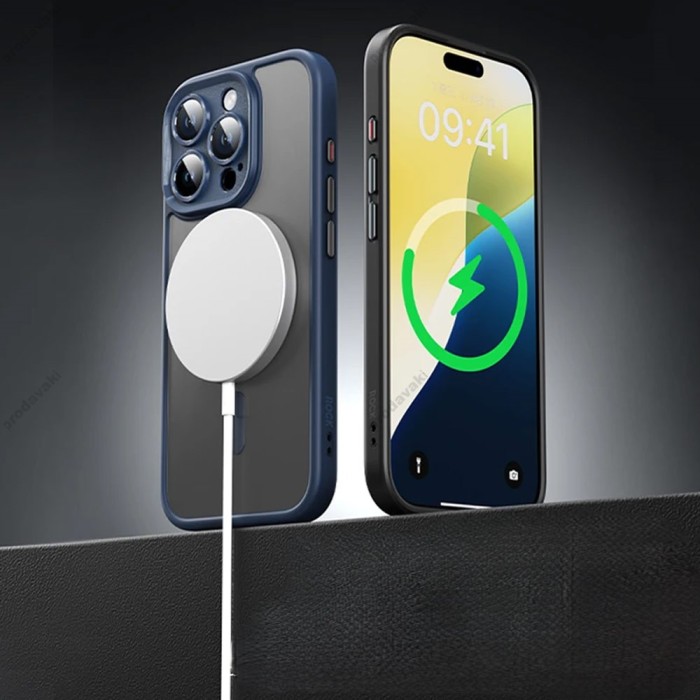 Чохол накладка ROCK Guard Touch Series with Magsafe (Anti-drop Lens) for iPhone 16 Plus Grey