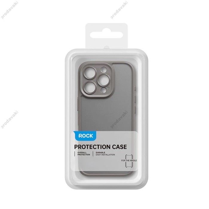 Чохол накладка ROCK Guard Touch Series Protection (Anti-drop Lens) for iPhone 16 Pro Max Gray