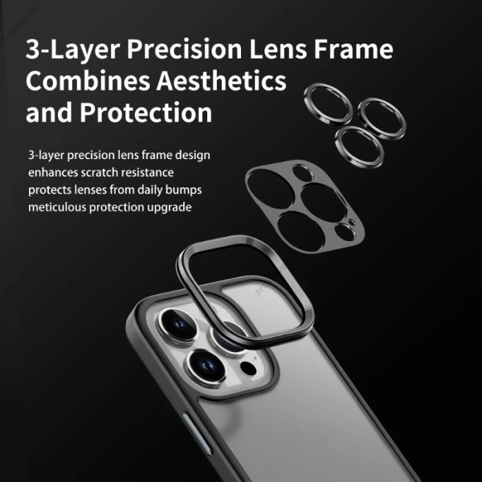 Чохол накладка ROCK Guard Touch Series Protection (Anti-drop Lens) for iPhone 16 Pro Max Gray