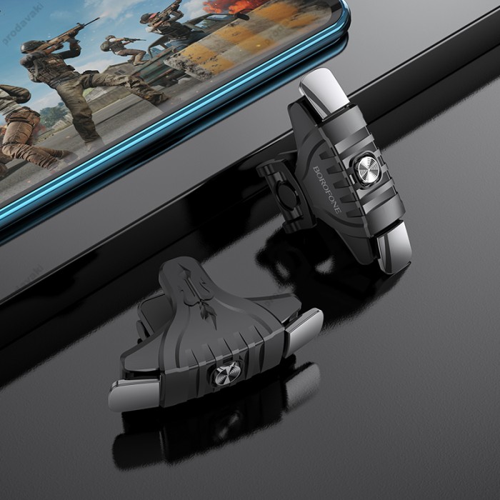 Ігровий контролер тригери Game buttons Borofone BG2 Spartan mobile Black