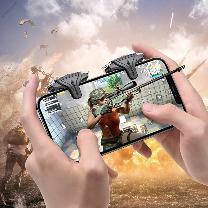 Ігровий контролер тригери Game buttons Borofone BG2 Spartan mobile Black